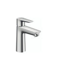 Talis E Modern 1-Handle 6-Inch Tall Bathroom Sink Faucet Chrome With Dope EcoRight Water-Saving Flow Up To 1.2 GPM, side view
