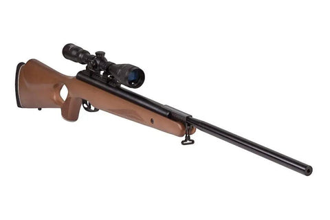 Trail XL Magnum 22 Caliber Break Barrel Air Rifle with Wood Stock and CenterPoint 3-9x40 Scope, high velocity up to 1100 FPS.