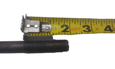 Heavy Duty 8K Trailer Axle U Bolt Kit For Three And A Half Inch Round Tubes With Nine Sixteenth Inch Thread And Seven Point Eight Inch Bolt Length With Nylon Lock Nuts For Eight Thousand Pound Trailers, measured on tape