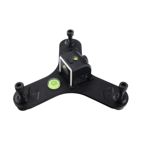 Game Changer Alignment And Leveling Stand Built From Solid Injection Molded Nylon featuring vertical laser and bullseye level.