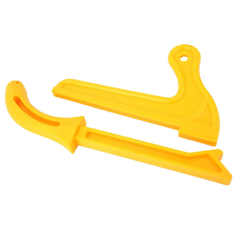 Two Pack Safety Push Sticks For Woodworking With An Ergonomic No Slip Grip Handle And Durable Plastic Body Built For Real Woodworkers