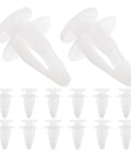 Auto Wire Clips And Door Panel Retainer Kit Plastic Push Pins Fasteners For Car Body Bumper Windshield And Interior Panels Durable Auto Clips For Quick Repairs And Easy Setup, white plastic clip set
