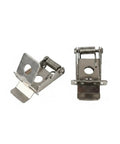 Silver PP Plastic Downlight Spring Clips for Recessed Lighting Trim Retention - Replacement Parts for Ceiling Fixtures displayed from an angled view.