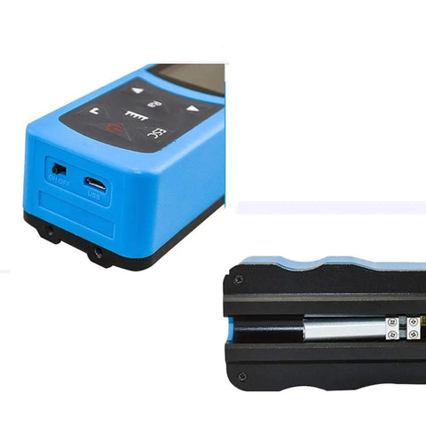 Portable Surface Roughness Tester For QA With Ra 0.005-16.000 Um And Rz 0.02-160.00 Um, side view with USB port