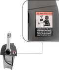 Top Mount Throttle Control Box 5006182 for Outboard Motors with warning label and easy install design, no start key switch visible