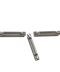 Heavy Duty Carbide External Turning Insert For CNC Metal Lathe Parting Tool showing three inserts with a shiny surface.