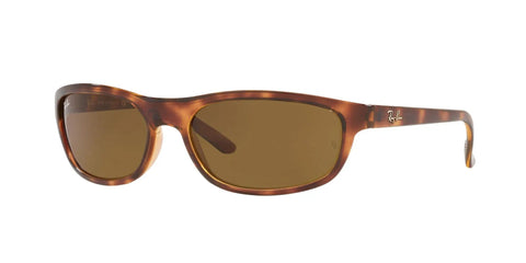 Mens Rectangular Sunglasses RB4114 Lightweight Sport Wraparound Frames In Havana Brown 62 mm Lens Width Case Included