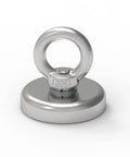 Beast 180lb Ultra Strong Fishing Magnet Kit showing 1.89 inch rust-resistant neodymium magnet with eye bolt attachment.