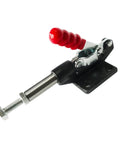 Heavy Duty Toggle Clamp 680Kg Quick Release Push Pull Clamp for woodworking jigs, fixtures, and welding projects, side view.