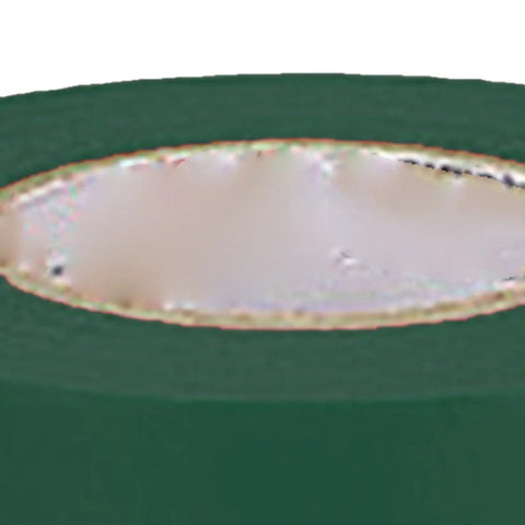 Heavy Duty Pvc Electrical Tape Rated Up To Six Hundred Volts With Rock Hard Sunlight And Chemical Resistance That Actually Grips Tight On Any Wire Bundle Indoors Or Outdoors, close-up view of green tape roll.