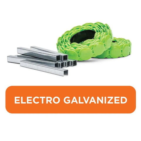 Top Shelf 3 8 Inch Plastic Cap Staples For Housewrap Roofing And Insulation Installations Featuring Bombproof Retention And Premium Weather Proofing Build 2016 Pack with green plastic caps and electro galvanized staples