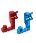 Red and blue aluminum parts for TT02 Aluminum Open End Gearbox Cover For One Tenth RC Car Upgrade.