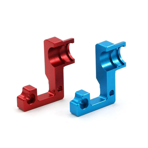 Red and blue aluminum parts for TT02 Aluminum Open End Gearbox Cover For One Tenth RC Car Upgrade.