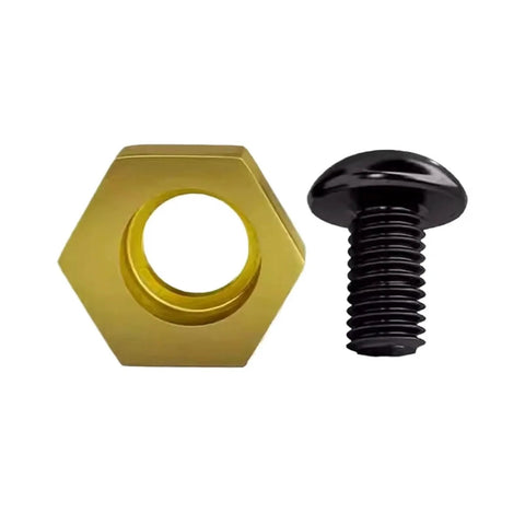 Hexagonal stainless steel nut and bolt from Six Piece Hex Eccentric Fixture Clamps Set, Stainless Steel Workholding Clamps With Nuts For Quick, Strong Secure Machining, M4 Through M16 Thread Sizes, Cam Mechanism Design For Easy Operation And High Efficiency.
