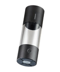 Hydrogen Water Bottle Generator With SPE Technology On The Go Portable 230 Milliliter Capacity, sleek silver and black design
