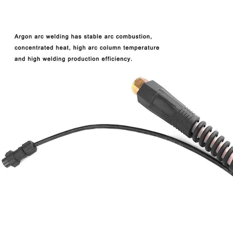 Argon Arc TIG Welder For Metal Welding, 4 Meter High Production Welding Tool cable and connector detail