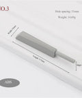 Magnetic Push Latch Kit for Cabinets and Drawers, Quiet Door Stop Closer, metal latch measurements and ABS material