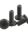 Beefy Black Carbon Steel Hex Socket Furniture Connector Bolts Set 70mm Flat Head M3 M4 M5 M6 M8 for Wood Furniture and DIY Projects Includes Two M8 Pieces