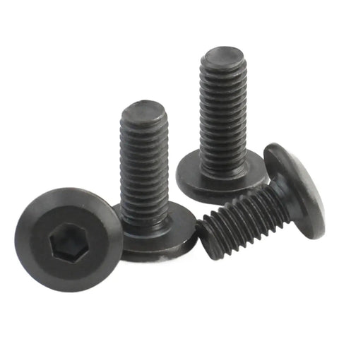 Beefy Black Carbon Steel Hex Socket Furniture Connector Bolts Set 70mm Flat Head M3 M4 M5 M6 M8 for Wood Furniture and DIY Projects Includes Two M8 Pieces