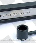 Cut Off Parting Tool Holder For Lathe With HSS Blade 1-1/8 Inch Width 1/8 Inch X 3/4 Inch X 6 Inch showing blade and holder