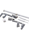Space Saving Translational Lift Up Cabinet Hinge With Flap Support For Tight Kitchens, 5Kg Max Load, No Fuss Rust Resistant Spray Painted Iron Cylinder
