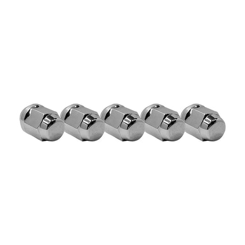 Five chrome lug nuts from 10Pcs M12x1.5 Wheel Lug Nut Kit Fits Dodge Grand Caravan Town And Country Avenger Caliber Journey Compass Patriot Sebring