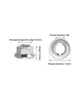 Rust proof stainless steel M6 nut dimensions for Badass 16 Pack LiFePo4 Bus Bars Nickel Plated Copper Heavy Duty Straps.