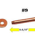 10 Pack Solid Copper Rivets With Burrs One And One Quarter Inch For Leather Belts Shoes Tack Durable Rust Proof Long Lasting Set Of 10 Rivets And Burrs