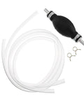 Manual Fuel Transfer Siphon Pump Portable Hand Pump For Cars Lawn Equipment And Fish Tanks Easy Siphon With No Mess Spill Prevention And Strong Suction And Large Flow Oil Transfer For Emergency Liquids clear hose and black hand bulb with clamps