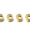 4 Pack Brass Rail Nuts M8 T Shaped Buoyancy Wing Plates 0.55 By 0.78 Inches For Surfboard And Paragliding Gear Corrosion Resistant