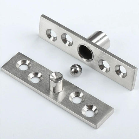 Heavy Duty Hidden Pivot Hinge For Cabinets And Doors With 360 Degree Rotation Positive Axis Eccentric Shaft Stainless Steel 75mm