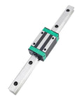 SFU1610 Metal Ballscrew And HGR20 Linear Rail Kit With HGW20CC Carriage Blocks, 1500MM rail with sliding carriage for CNC setups.