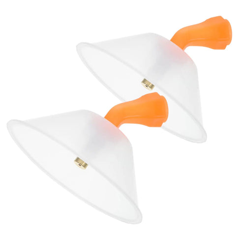 Drift Guard Spray Nozzles With Transparent Windproof Shield 2 Pack For Agricultural Sprayers Garden Hose And Backpack Sprayer