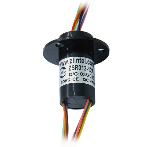 Compact Electric Slip Ring Coupling For Handheld Pan Tilt Stage Lighting Integrated Visual Rotary Joint in black