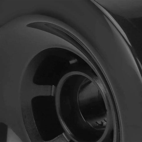 Close-up of a 90Mm PU 80A Shockproof Wheel Set for DIY electric scooters and skateboards, showcasing its hub and grip design.