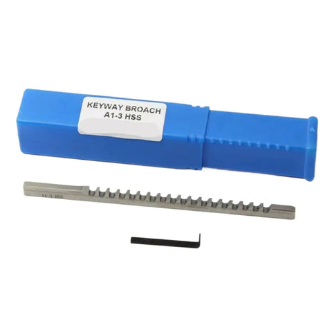 3mm Push Type Keyway Broach HSS Tool For CNC Router Metalworking With High Speed Steel Precision Teeth Beefy Heavy Duty Keyway Cutter
