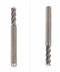 Five Pack 5/32 Inch Helix Carbide End Mill TiAlN Coated Four Flute Upcut CNC Spiral Router Bit With 9/16 Inch Length Of Cut