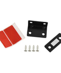 Stainless Steel Magnetic Cabinet Latch With No Slam Hold, mounting hardware and screws, Rust Resistant 304 Stainless Steel Black Finish