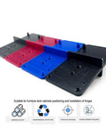 Portable Cabinet Hinge Jig Drill Guide Locator 35mm And 40mm, ABS Plastic, Gray, red, and blue DIY tool for hinge installations