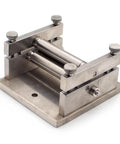 DIY Manual Plate Rolling Machine For Soft Metal Sheets And Tubes Mini Bending Tool for hobbyists and makers on a table