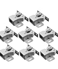 Heavy Duty Steel Cabinet Door Latches 8 Pack With Double Roller Catch For Closet And Cupboard Doors Easy Install Lock Tight Closure Mechanism