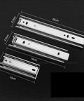 Heavy Duty Full Extension Drawer Runners For Super Smooth 3 Section Sliding Tracks 6 Inch Capacity 30 Kg Guide Glides