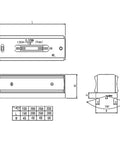 Beefy High Precision Spirit Level 300Mm Line Type Bubble Gauge Dead On Accuracy For Machinist Alignment And Equipment Setup Built Tough To Handle Any Heavy Shop Work Flawlessly - Technical drawing and dimensions.
