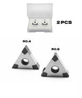 CBN Turning Inserts Set With MTJNR1616H16 Tool Holder includes 2 premium inserts for hardened steel, cast iron, and alloys.