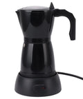 Electric Espresso Maker 6 Cup Mocha Pot Portable Italian Style Coffee Brewer For Camping And Travel 550W 110V Aluminum Alloy