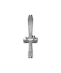 Top view of Forged Hand Seamer Tongs With Straight Handle For Sheet Metal Work Heavy Duty HVAC Roofing Tool Nine Point Five Inch Length Three Inch Jaw Width One And One Eighth Inch Deep Made In The USA.
