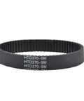 HTD 5M Timing Belt 5mm Pitch 15mm Wide Closed Drive Belts Three Pack 5M 350 15mm Durable Pro Grade Heavy Duty, view of engraved markings