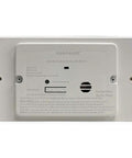 Rear view of 62 Series Marine Carbon Monoxide Detector Flush Mount White 12V With Trim Ring For Boats High Sensitivity CO Alarm