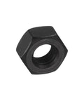 Heavy Duty 1/4 28 Unf Hex Nuts Forged From Carbon Steel Grade 8.8 With Black Oxide Coating For Solid Grip On Bolts And Auto Repair Built To Last Tough As Nails Garage Essentials Set Of Ten Pieces - close-up view of a hex nut