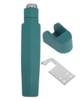 Ciieeo Commercial Vacuum Drying Oven Handle Heavy Duty Industrial Kitchen Equipment Replacement Part, green silicone grip with metal hook.